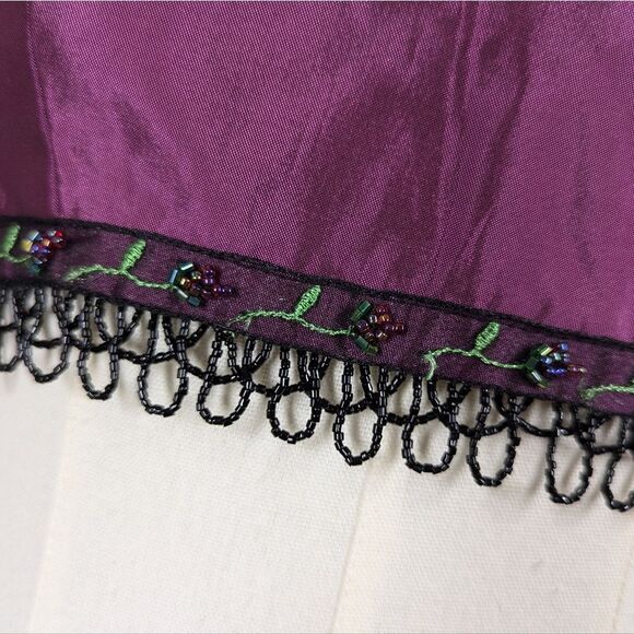 Vintage Alfred Angelo Purple Beaded Cropped Bustier Top – Size Small - Picture 7 of 7